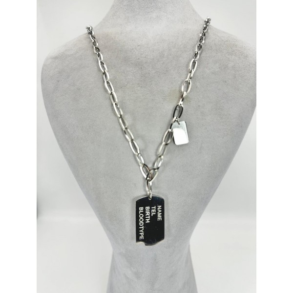 Gümüş Künye Kolye